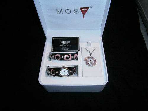 moss t watch necklace bracelit gift set most glam gift set