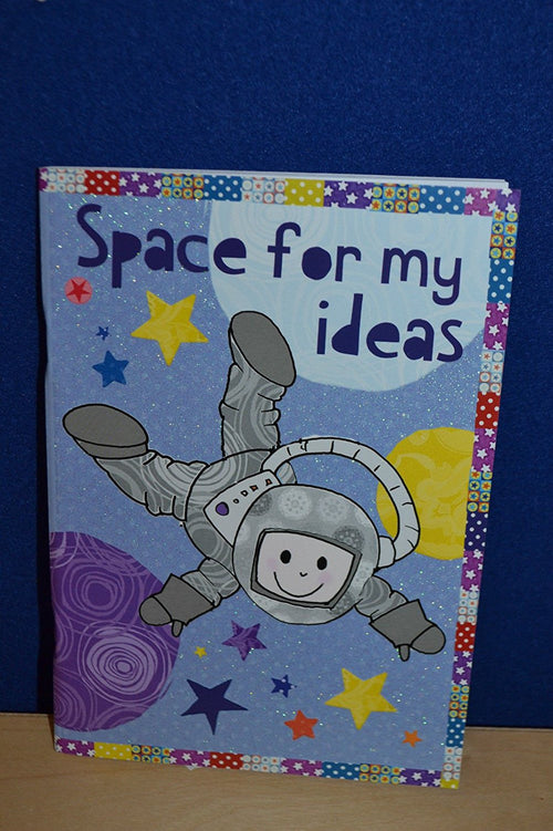 Space for my ideas colorful journal ,notebook