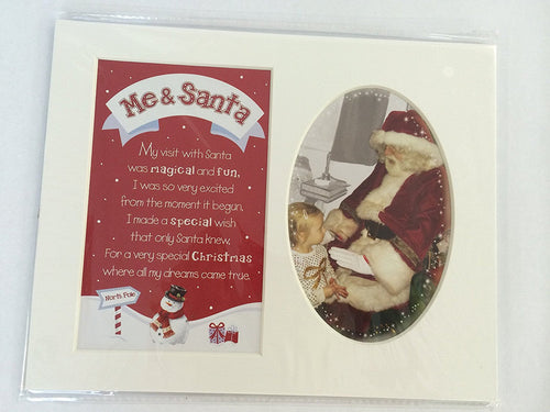 Personalised Keepsake Photo Frame Mount-Me & Santa