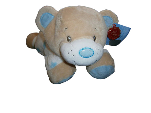 blue nursery bear blue 35cms comfort rattle