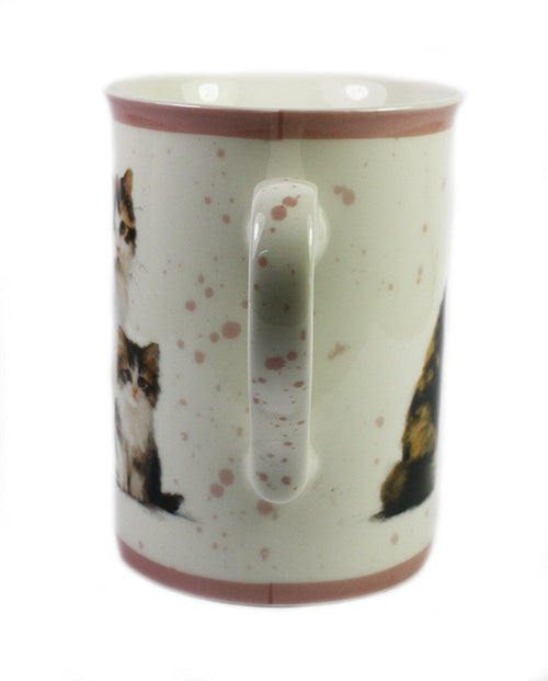 Macneil Cat and Kitten Fine China Mug (Tortoiseshell)