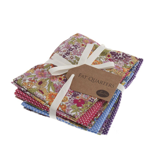 Pink Sew Easy Fat Quarter | Design 4 | Pack Of 6 | 45 x 54cm | ERFQ4