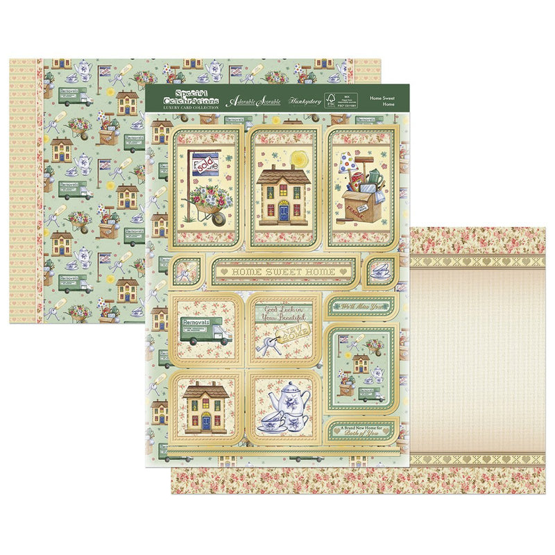 Hunkydory Crafts Hunkydory Celebrations A4 Topper Set-Home, Sweet, Home, Other, Multicoloured