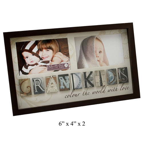Bubble Tile MDF Photo Frame - "GRANDKIDS"