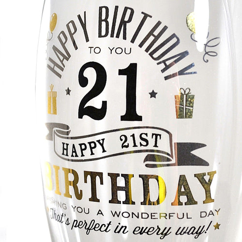 Signography 21st Birthday Pint Glass (G32321)