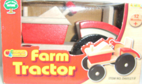 Traditional Wood and Fun Farm Tractor