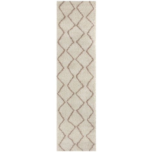 Moroccan Ivory Beige Shaggy Rug | 830