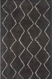 Moroccan Dark Grey Shaggy Rug | 840
