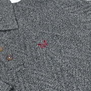 Crew Clothing Company Cable Knit Button Neck Jumper