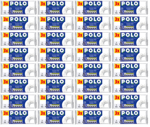32 x Polo Sugar Free 3pk - 100GM