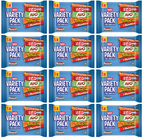 12 x Nestle Variety Mixed 5pk - 218GM