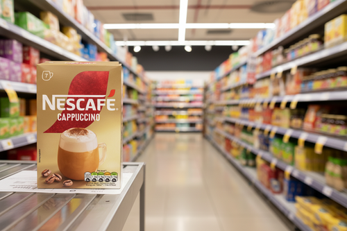 6 x Nescafe Cappuccino Frothy Coffee Sachets - 108