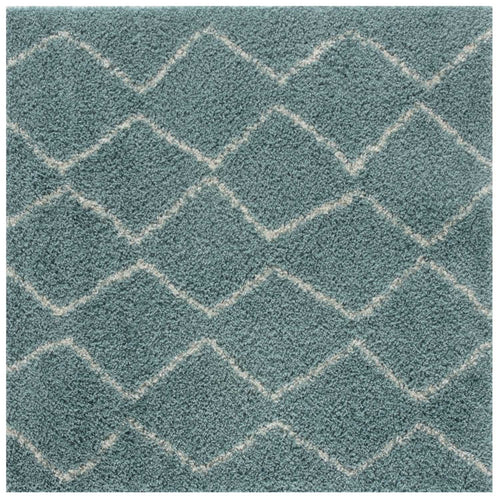 Moroccan Duck Egg Blue Shaggy Rug | 850