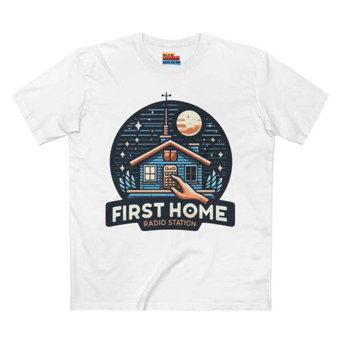 First Home Radio Station Graphic Tee - Celebrate Unity and Nostalgia