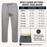 Sock Stack 2 Pack Mens Cotton Lounge Bottoms Stretchable PJ Pants Durable Cosy Cosy Super Soft Lounge Comfort