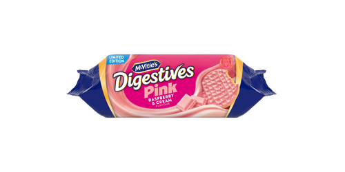 12 x Pink Digestives Raspberry & Cream - 232GM