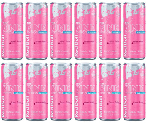 12 x Red Bull Energy Drink Editions Pink Sf - 250ML