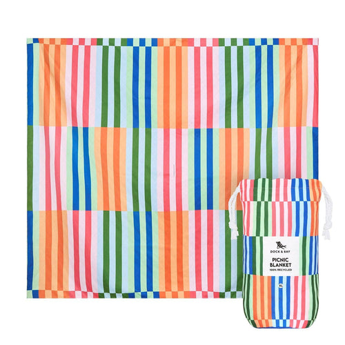 Dock & Bay Picnic Blanket - Sugar Sorbet: Large (170x170cm)