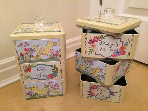 Peel & Sardine"Baby Things Ducks" Stacking Tin