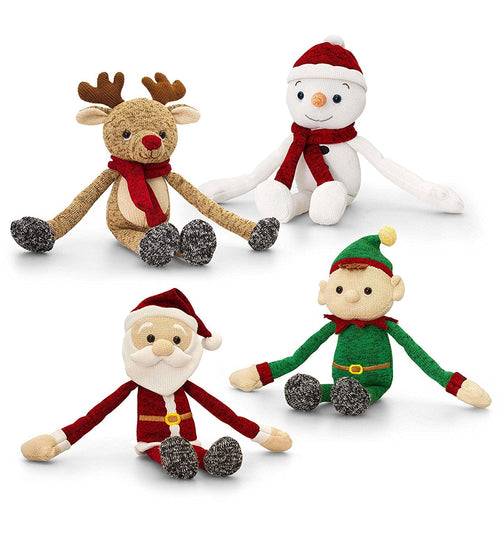 Keel Christmas Knitted Dangle Friends 20cm