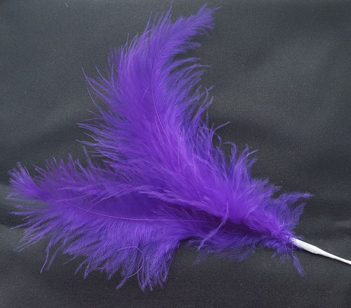 Purple 3 Feathers Spray