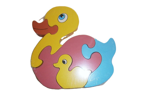Under 3's Toys : Large Duck wooden Puzzle