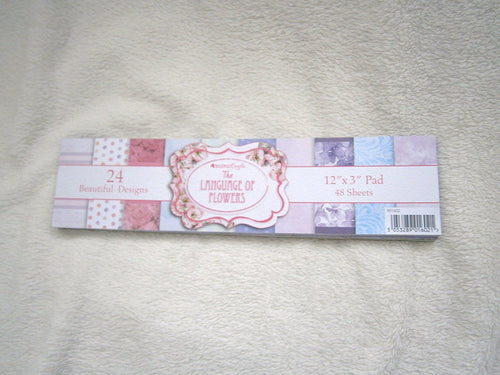 the language of flowers 12x3 pad 48sheets