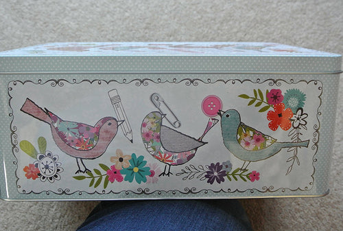 Peel & Sardine Large "Bits & Bobs Birds" Keepsake Tin