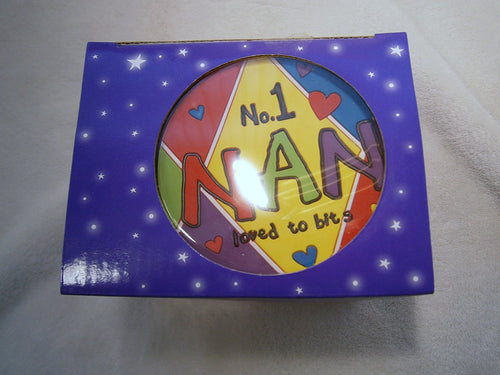 teamates mug coaster set gift set no 1 nan loved to bits