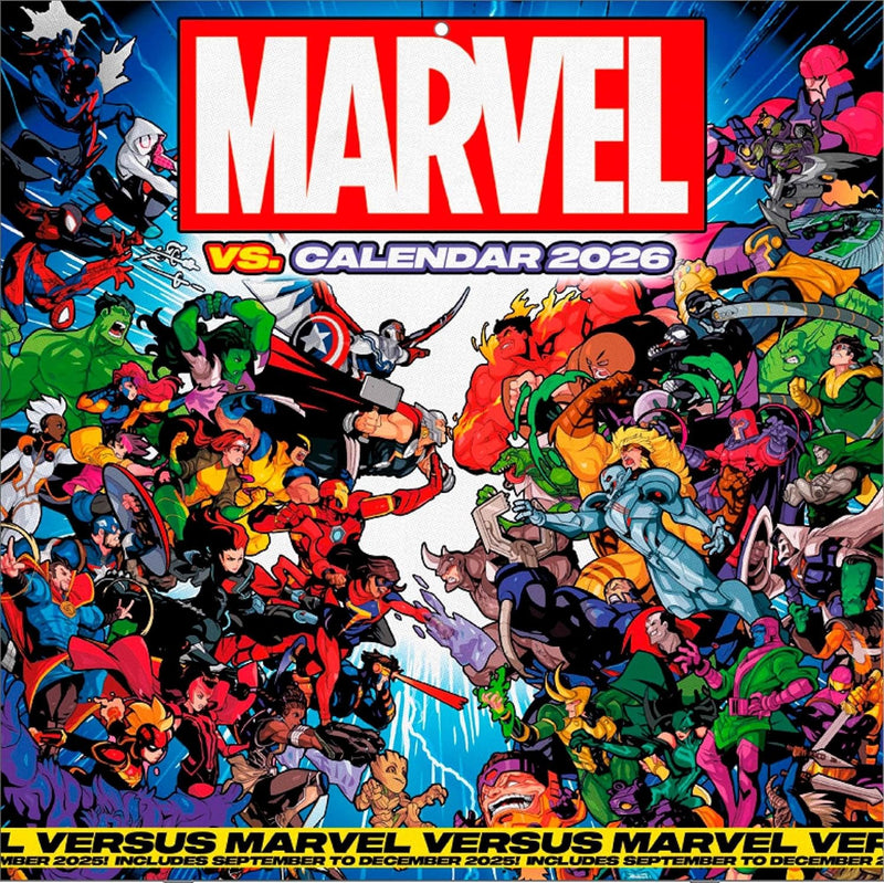 MARVEL 2026 Square Wall Calendar – Official 16-Month Superhero Calendar Featuring Avengers, Spider-Man & More – Gift for Marvel Fans & Comic Book Collectors