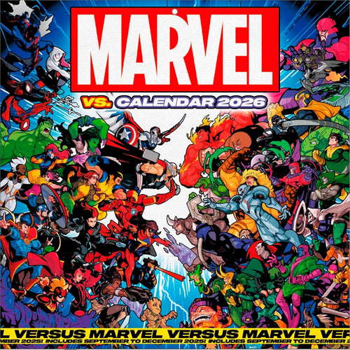 MARVEL 2026 Square Wall Calendar – Official 16-Month Superhero Calendar Featuring Avengers, Spider-Man & More – Gift for Marvel Fans & Comic Book Collectors