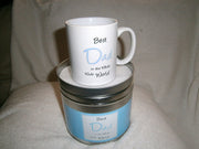 dad mug in a tin gift BEST DAD IN THE WHOLE WIDE WORLD