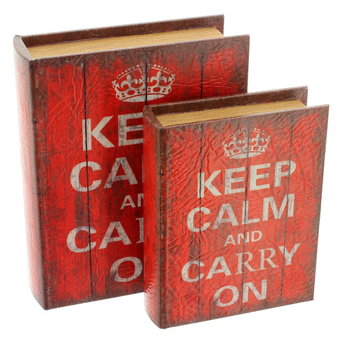 Keep Calm Wooden Book Box