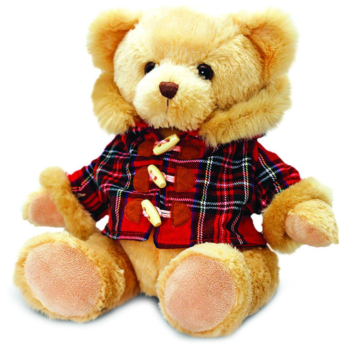 Keel Toys 25 cm Hamish Bear with Tartan Coat
