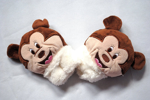 Cute Kids Soft Fleecey Warm Fingerless Animal Gloves - Teddy Bear, Dog, Bunny Rabbit, Mouse, Cat