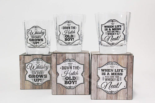 Gents quarts New Men's Whiskey Spirits Glass – 3 Designs