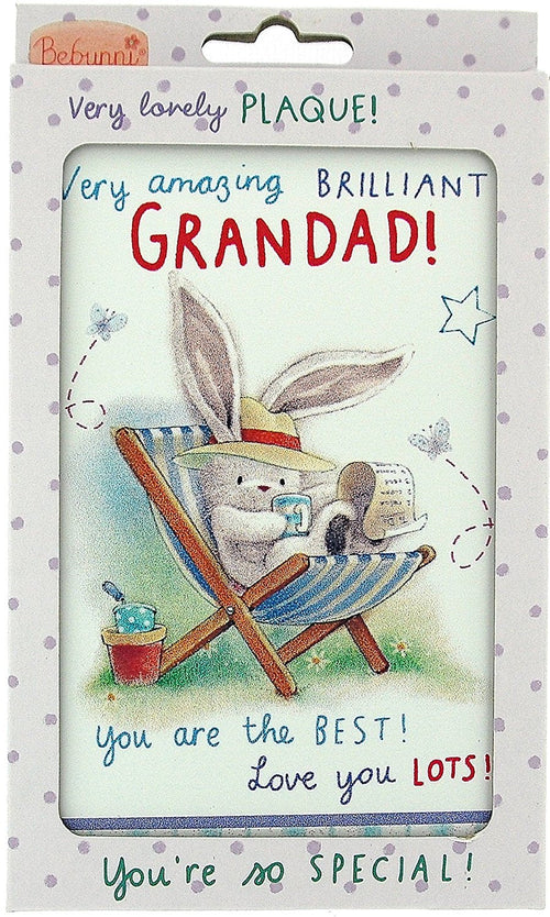 Bebunni Close To Your Heart For The Best "Grandad" Free Standing Plaque