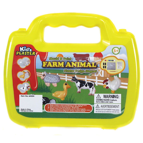 mouldpaint farm animal plaster fridge magnet