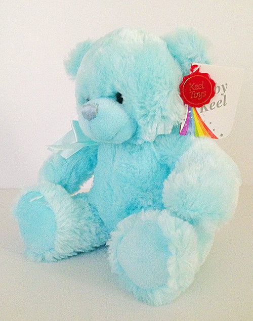 Keel Toys Nursery Goodnight Bear Soft Toy - 25cm Blue
