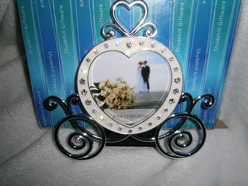 crystal coach diamante 4x4 photo frame wedding