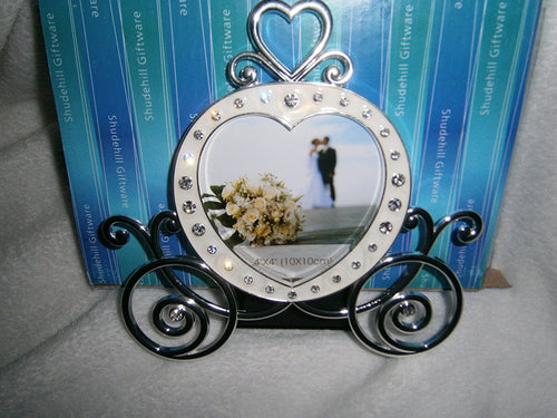 crystal coach diamante 4x4 photo frame wedding