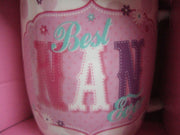 Best Nan Ever Pink Vintage Style Pattern Sentimental Mug