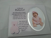 David Fischhoff Baby Girl Frame, Glass, Blue, 19 x 23 cm
