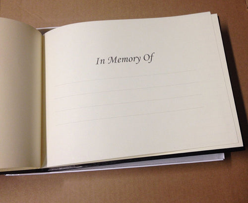 Tallon Condolence Book with Keepsake Box