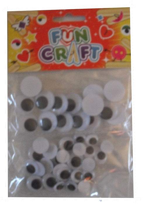 Wobbly Sticky Eyes Fun Craft Self-Adhesive Assorted Colours