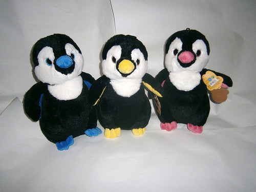 penguins 30cm colourfull nose feet choice one sent at random