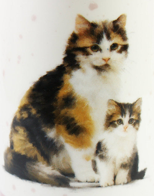 Macneil Cat and Kitten Fine China Mug (Tortoiseshell)