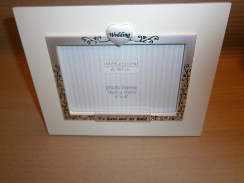 wedding anniversary photo frame 6x4 to have and to hold