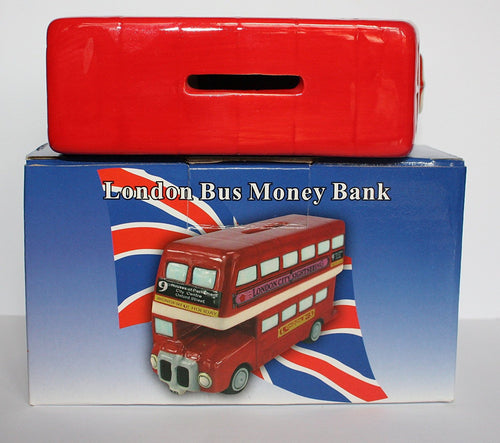 London Bus Money Box (Money Bank, Piggy Bank), Classic Design by Lesser & Pavey