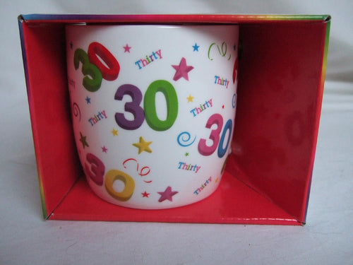 30th Birthday Ceramic Mug in presentation box